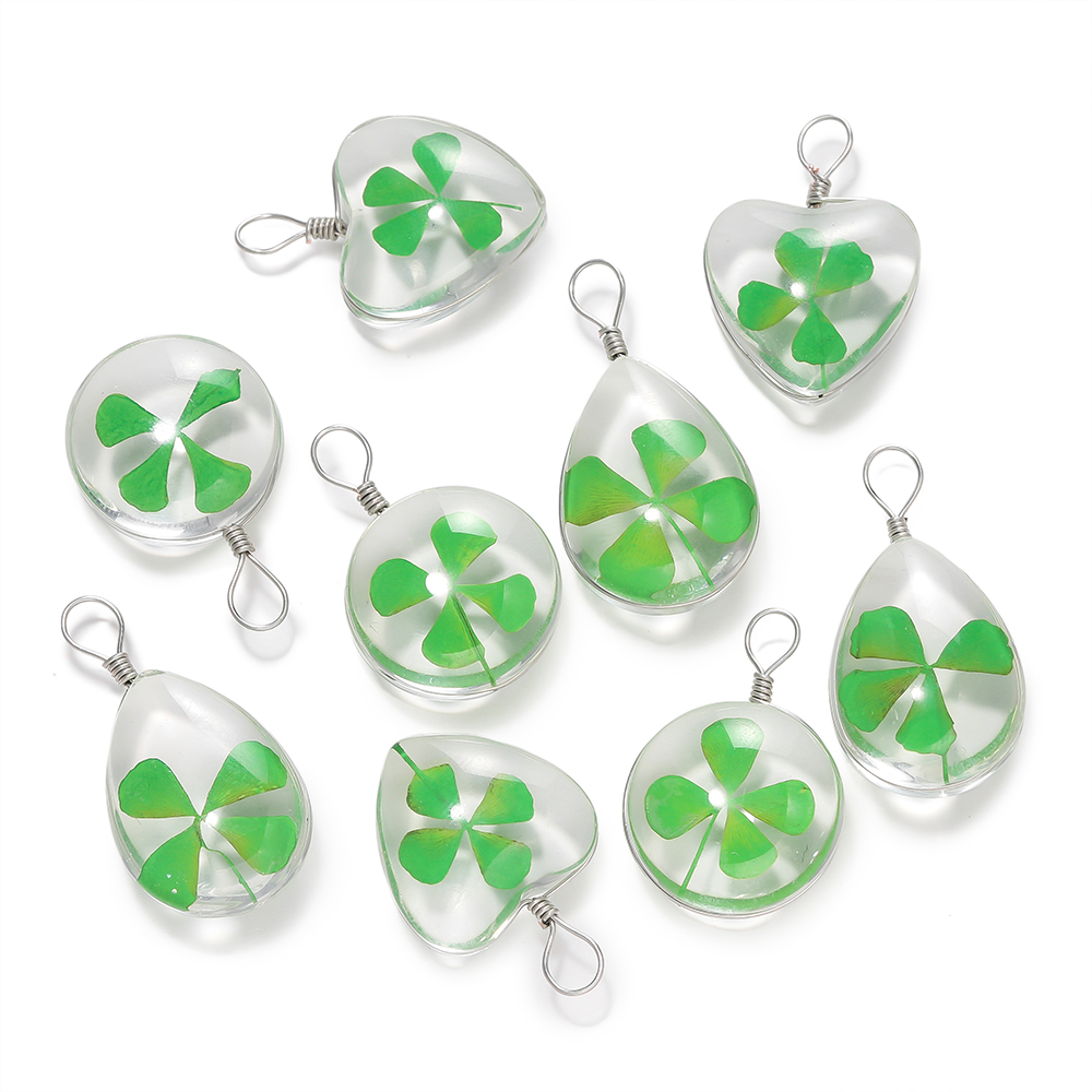 5 pçs verde sorte trevo de qua - Red Clover Flower avaliação e preço