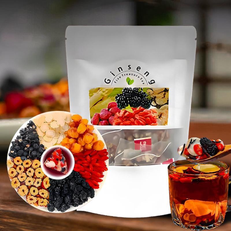 Chá de Ginseng Cinco Tesouros: - Herbal Wellness Blend avaliação e preço
