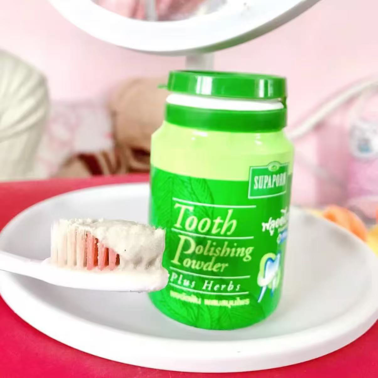 Pó Dental Herbal SUPAPORN da T - Herbal Wellness Blend avaliação e preço