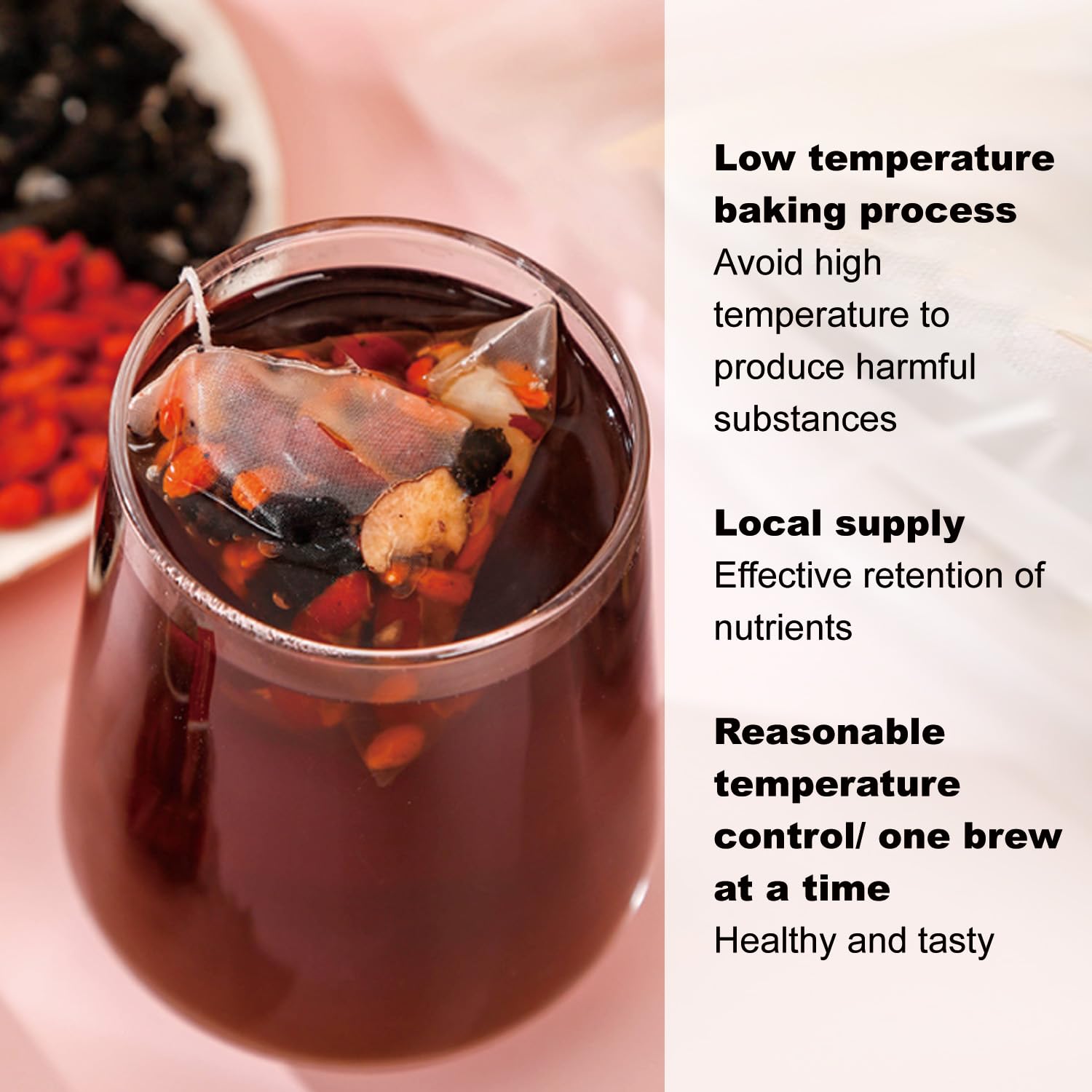Chá de ginseng cinco tesouros, - Herbal Wellness Blend avaliação e preço