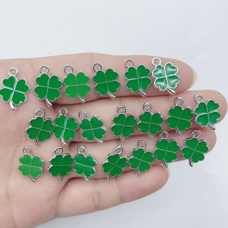 20 Peças de Pingentes de Liga  - Red Clover Flower avaliação e preço